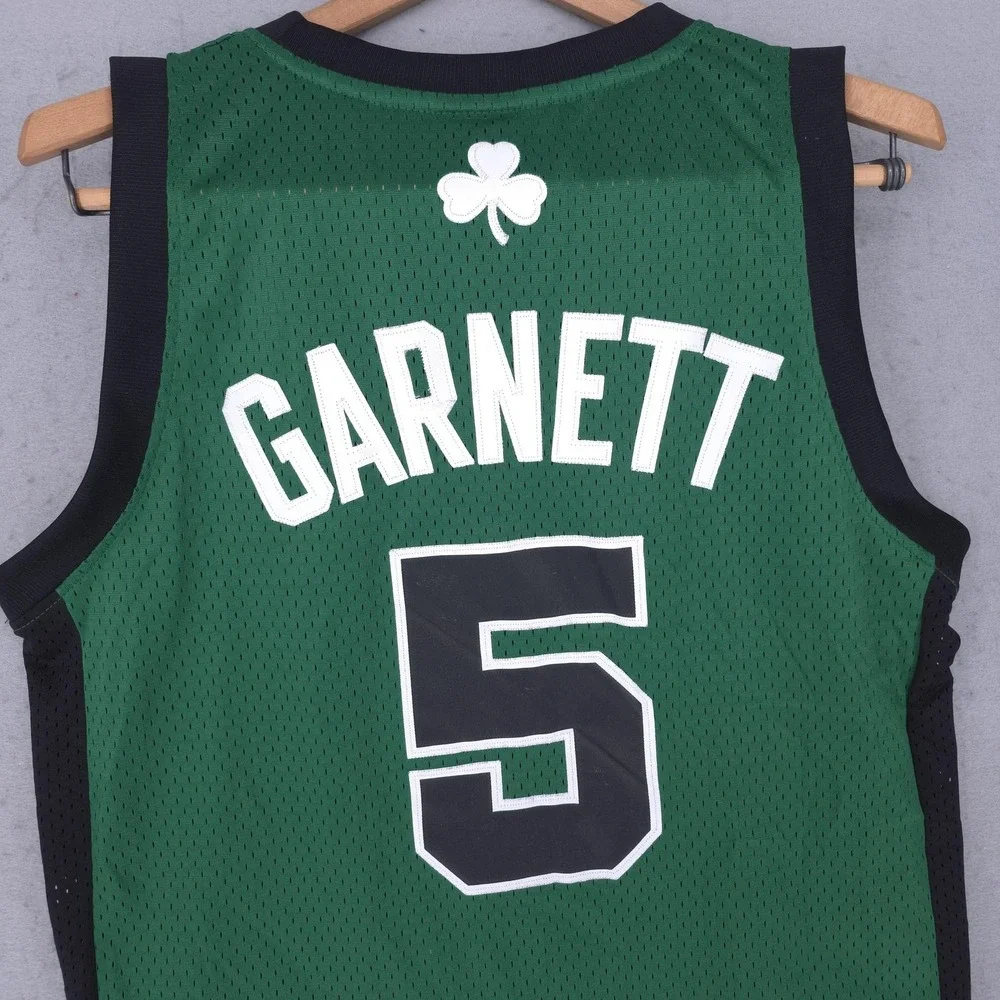 Boston Celtics Jersey Mens Small Green NBA Basketball Adidas Kevin Garnett 5